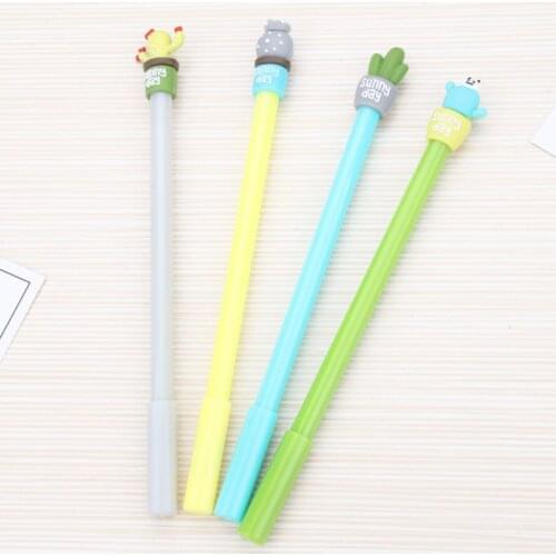 Creative Cute Little Fairy Ball Gel Pen 0.5mm Potted Plants Pen Student Supplies Wholesale