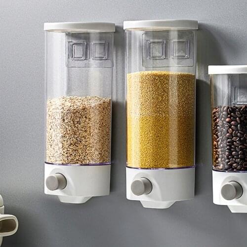 Kitchen Storage Bottle Jar Airtight Canister Sealed Food Organizer Box Tea Coffee Beans Grains Candy Container Cereal Dispenser