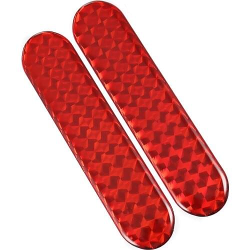 2pcs Car Reflective Sticker Car Door Sticker Decal Warning Tape Reflective Strips 3 Colors Safety Mark reflector Car stickers