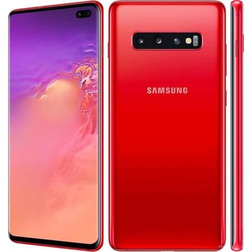 Original Samsung Galaxy S10+ S10 Plus G975U 128GB Unlocked Mobile Phone Snapdragon 855 Octa Core 6.4" 16MP&Dual 16MP 8GB RAM NFC