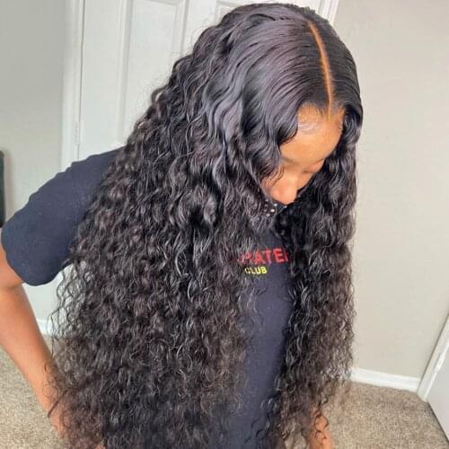 Synthetic Wet And Wave Lace Front Wig Long Water Wave 13x4 Frontal Lace Wig Kanekalon For Hair Swiss Lace Perfume Women