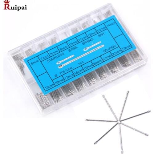 RUIPAI 360Pcs 6-23mm Watch Slip Pin Spring Bars Strap Link Pins Watch Strap Fixed Axis Surface Shaft Tool