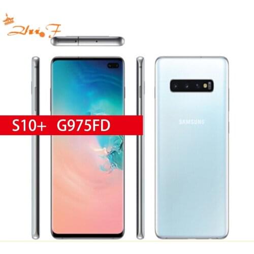 Samsung Galaxy S10+ g975F/D S10 Plus 8GB RAM 128GB Mobile Phone Dual sim card Octa Core 6.4" 16MP&Dual 12MP NFC