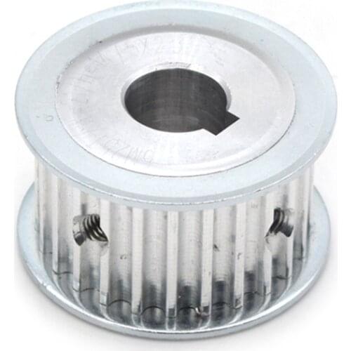 Synchronous Belt Pulley HTD3M-24T Tooth, Aluminum Alloy Synchronous Wheel, Adapted 86HS Stepper Motor