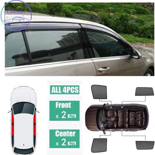 For Volkswagen Golf 7 2014-2018 Window Sunshade UV Protection Ray Blocking Mesh Visor Laser Black Net Yarn