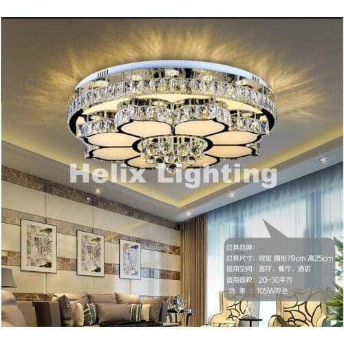 Modern European Crystal Led Ceiling Lights Modern Ceiling Lamp for Living Room Bedroom Home Lighting Lamparas de techo Lighting