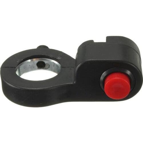 7/8" Universal Motorcycle Bike Handlebar Grip Horn Switch Control Red Button