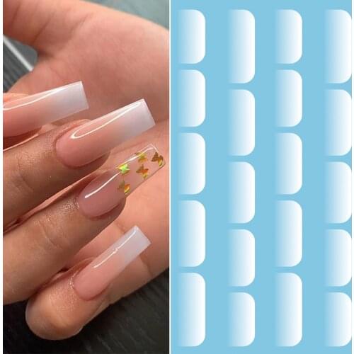 1 Pc Opal Nail Art Transfer Stickers Protein White Water Decals Snake Design 3D Nail Sticker Marble Nail Foil Decoration Wrap