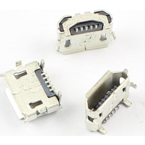 10pcs New Micro USB Type B Female DIP 5 Pin Reverse Ejector Socket Connector