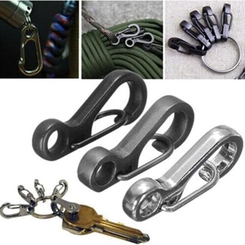 10x Mini SF Carabiner Climbing Backpack Spring Clasps Keychain Bottle Hooks Outdoor Climbing Camping Hiking Accessories