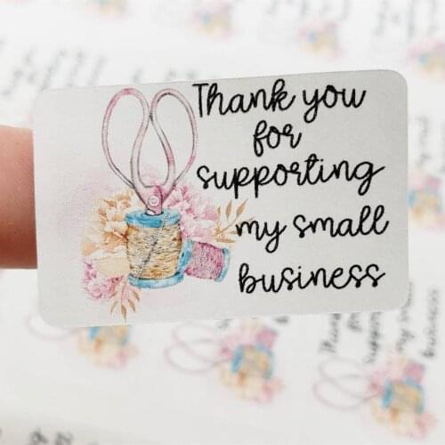 Thank You For Supporting My Small Business Stickers Business, Personalize Social Media Stickers, Business Stickers