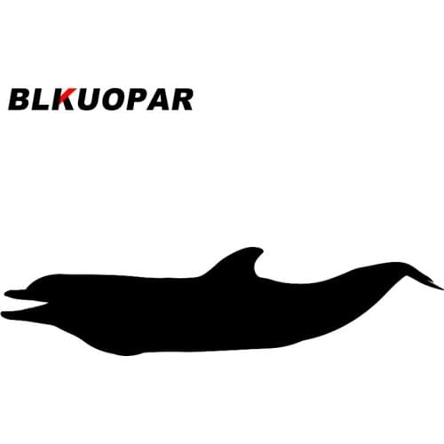 BLKUOPAR for Dolphin In Flat Style Car Stickers Fashionable Waterproof Decals Scratch-Proof Refrigerator Laptop Decor Car Goods