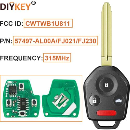KEYECU Remote Key ASK 315MHz G for Subaru Impreza WRX Forester XV Crosstrek Outback Legacy 2012-2017 CWTWB1U81157497-FJ021-20