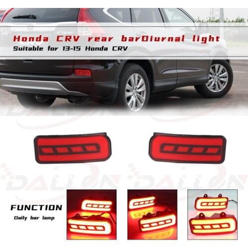 For Honda CRV CR-V 2014 2015 2016 Car LED Rear Fog Lamp Bumper Light Brake Light Reflector lamp Car Flashing