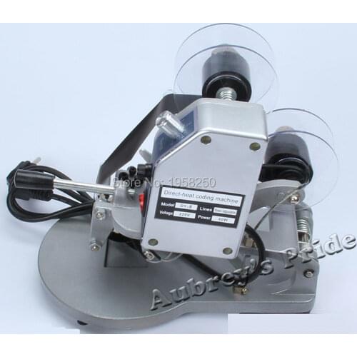 Hot Stamp Coding Printer Machine Black Ribbon Code Date 0-9 51 Charactors No