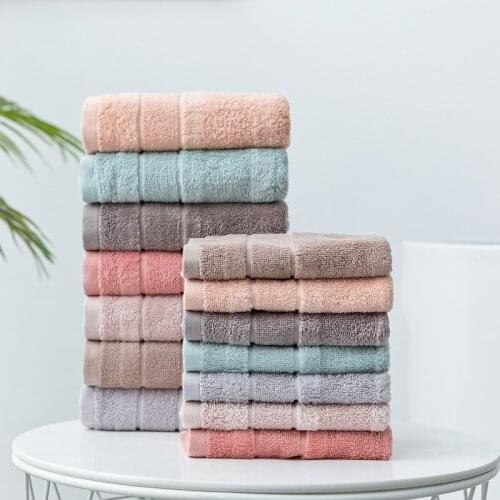 Cotton Face Hand Towel 70*140cm Bath Towel Set Absorbent Bathrobe Swimming Sports Towel Hotel Beauty Salon Spa Sauna Wrap T45