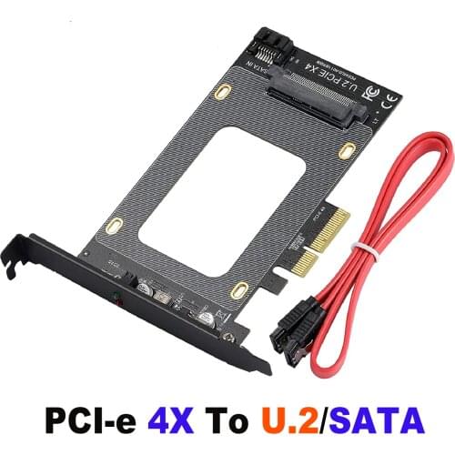 U.2 to PCI-e adapter card SFF-8639 to SSD expansion card U.2 to PCI-e 3.0 X4 SATA Adapter Supports WIN7/8/10/32/MAC/Linux
