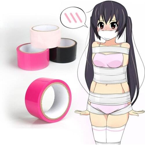 Bondage Restraint Tape 15M SM Electrostatic Non Sticky PVC Tapes Fetish Adult Game Toys Party Sex Products for Couple -20