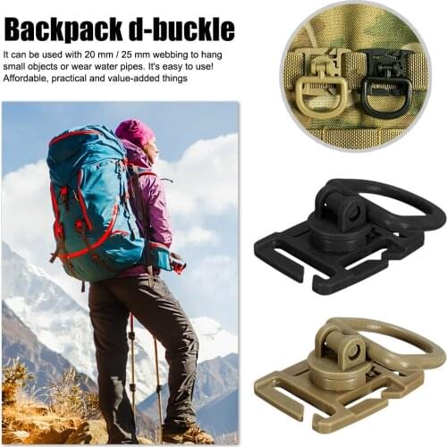 Multifunctional Backpack Carabiner Outdoor Hiking Clip D-ring Rotatable Buckles for Family Outdoor Camping Accessories