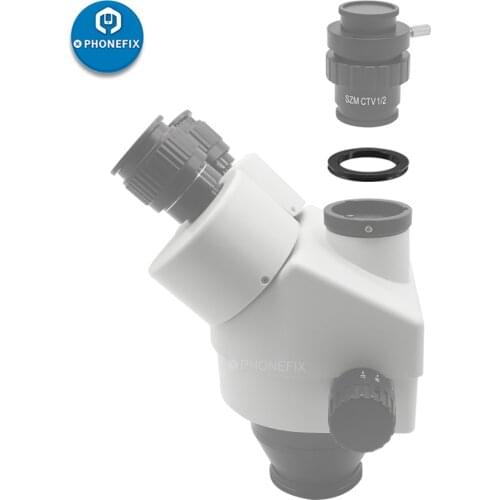 Simul-Focal Trinocular Adapter Ring Stereo Microscope Adapter To Camera 38mm To 27.2mm for C Mount Lens Video Microscope Camera