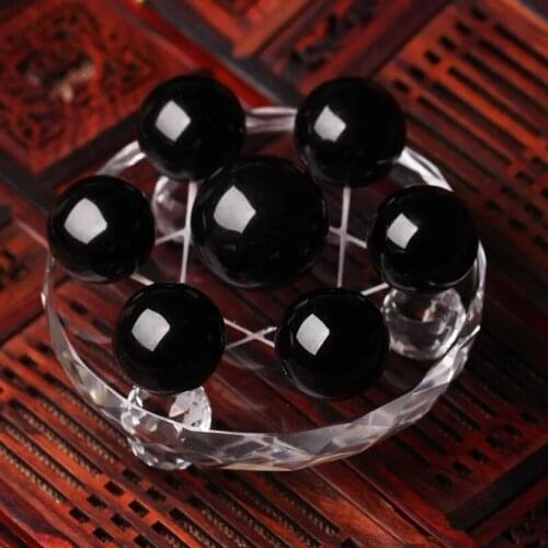 New arrivals 100 % natural crystal obsidian net seven - German quartz crystal globe healing crystal