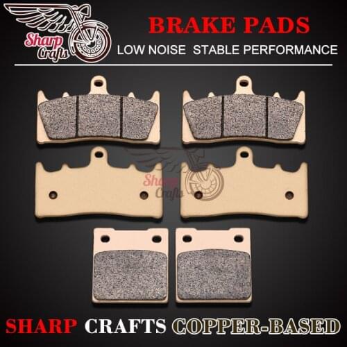 Motorcycle Copper-Based Front & Rear Brake Pads For Suzuki GSXR750 94-99 TL1000 98-02 GSF1200 01-05 GSX1300R Hayabusa 99-07