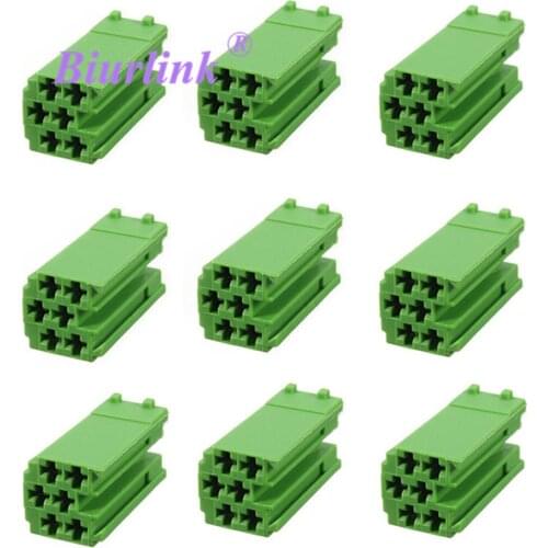 Biurlink 20pcs New Car Aux Cable Mini ISO Connector Adapter for Volkswagen Becker Renault Fiat CD Player