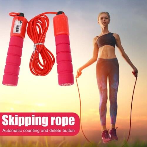 Professional Weighted Skipping Rope Automatic Counting Fitness Exercise PVC Jump Ropes Sports Workout Equipment