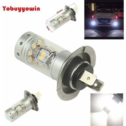 2Pcs Super Bright H7 LED lights Fog Lights Sharp Chip 6000K 140W 1200lms High Power Fog Beam LED Lamp Driving DRL