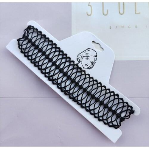 2021 New Charms Lace Joker Cross-border Black Necklace Retro Fashion Necklace for Women Choker Gothic Jewlery Statement