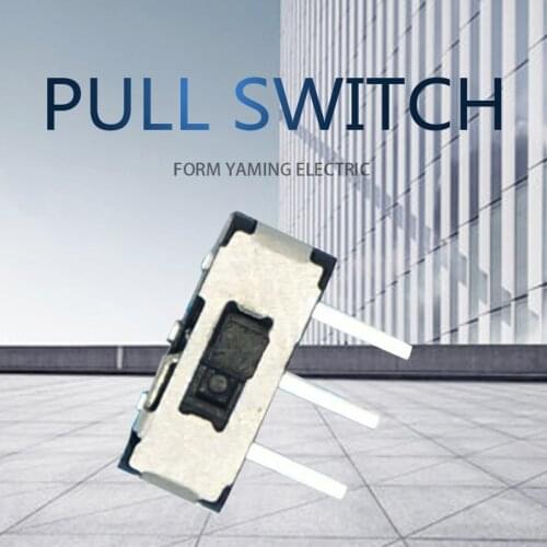 100pcs Three Pins Micro Mini Toggle Slide Switch Electrical 3 Pin MSK-12D19(1P2T) Gear Fluctuation Power Supply