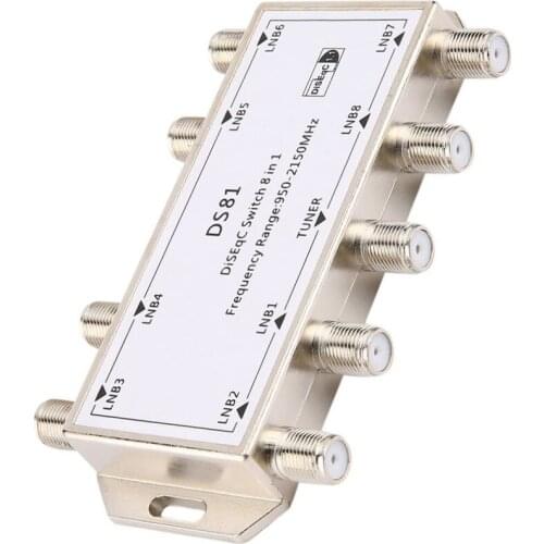 GST-8101 8 in 1 Satellite Signal Diseqc Switch LNB Receiver Multiswitch Satellite Signal Switch Wholesale Drop Shipping Digital