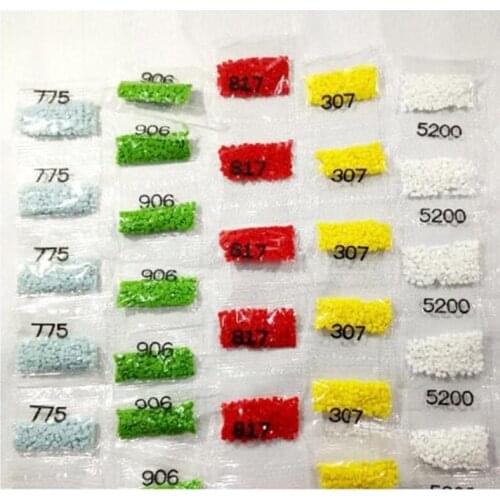 5D Diamond Painting Embroidery Mosaic Accessory Tools Resin Diamonds Stone Pearl 447 Color Square Round Drill For Miss Stone BK