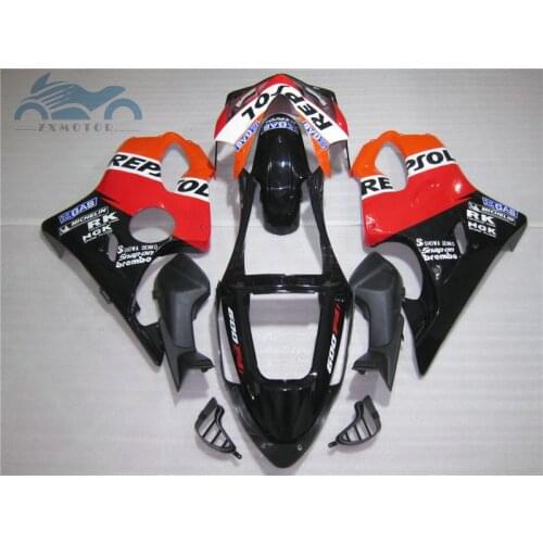Free Customized Injection mold for 2001 2002 2003 CBR600F4i orange repsol fairings 01 02 03 CBR600 F4i body repair fairing parts
