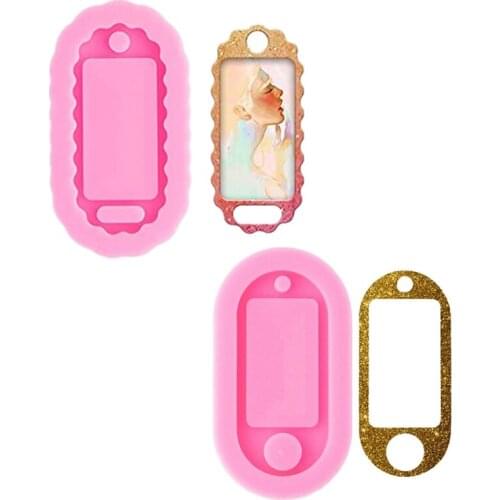 Key Tags Silicone Mold Labels ID Tag Keychain Resin Casting Mold Key Identifier Rings Epoxy Resin Mold DIY Art Crafts