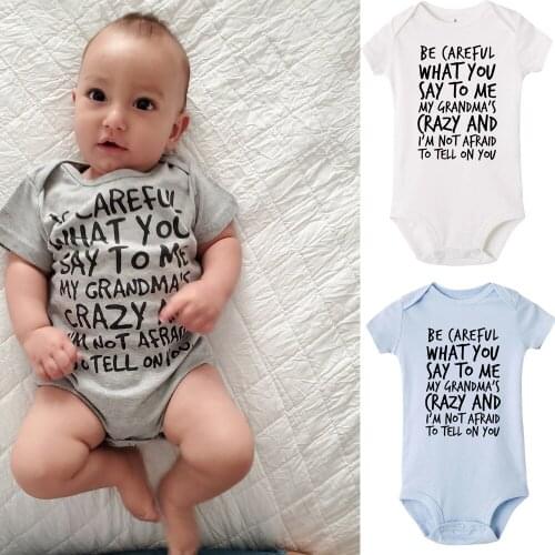 Lovely Newborn Infant Baby Boy Girl Clothes Short Sleeve Bodysuit Letter Baby Kid Unisex Bodysuit Short Sleeve Outfits Set 0-24m