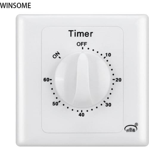 60Mins New Household Equipments Countdown Timer Switch 10A Rotary Switch Timer Smart Light Switch Cover Smart Home Automation
