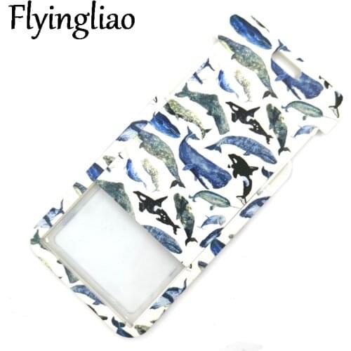 Ocean Marine Whale Credit Card ID Holder Bag Student Women Travel Bank Bus Business Card Cover Badge Accessory Gifts Decorations