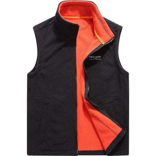 Teenagers Fleece Softshell Vests Breathable Warm Fishing Hiking Sleeveless Jackets Brand Sports Waistcoat Plus SizeM-5XL