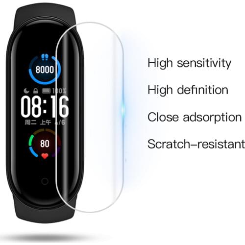 1/3/5pcs Hydrogel Protective Film for Xiaomi Mi Band 6 5 4 3 Screen Protection Film M3 M4 M5 M6 Smart Watch Not Tempered Glass