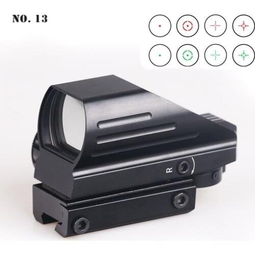 Red/Green Laser 4 Reticle HD103 Holographic Projected Dot Sight Tactical Reflex Scope Airgun sight Hunting 22mm Rail Mount