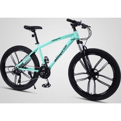 Mountain Bike 26 inch Ten Knife Wheel Variable Speed Shock Absorption Double Disc Brake Student Adult Bicycle
