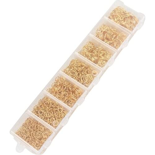 Hot Sale Quality Open Jump Ring Set Split Rings Connectors Jewelry DIY Making Jewelry Accessories Gold Women Party Trendy Alloy