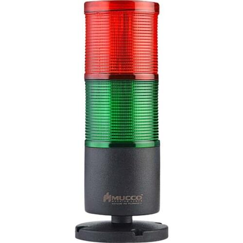 Mucco Stack Light industrel Steady Surface Mounting Two Layers With Buzzer | 24V/DC | IP65 | Industrial Signal Tower