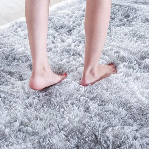 Topfinel Carpet for Living Room Anti-slip Floor Mats Water Absorption Bedroom gray Carpet Rugs Velvet Kids Room Mat