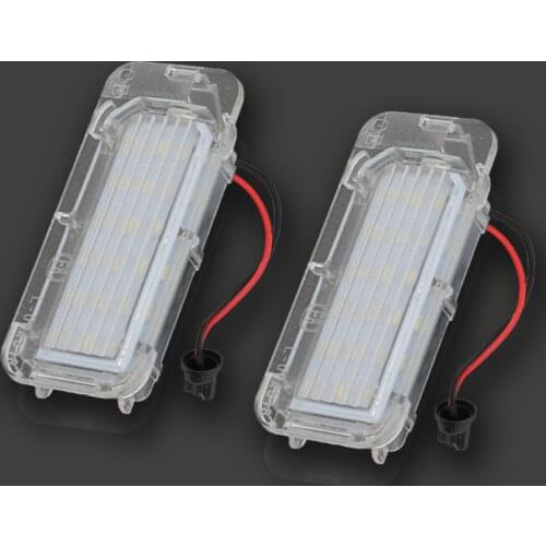 2pcs White 12V LED Number License Plate Light Lamp For Ford Focus 5D Fiesta Mondeo MK4 C-Max MK2 S-Max Kuga Galaxy
