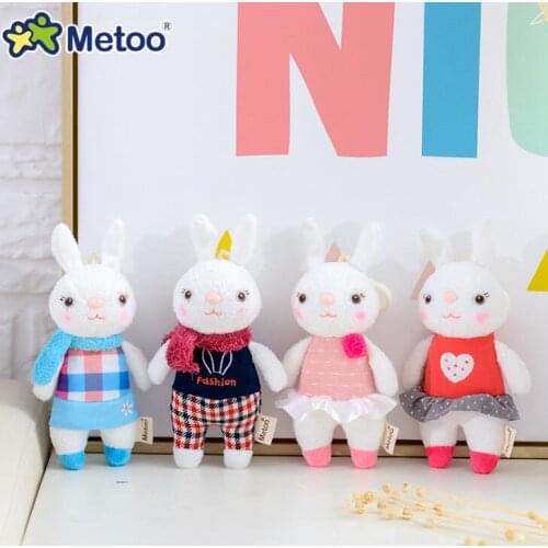 MINI Metoo Doll Stuffed Toys Plush Animals Soft Baby Kids Toys for Girls Boys Kawaii Mini Angela Rabbit Pendant Keychain