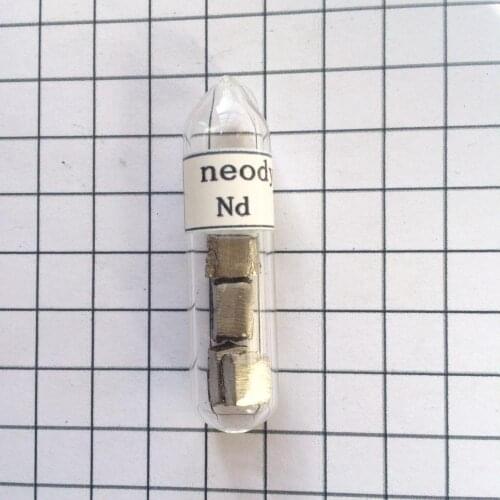 Neodymium metal Turnings Reference Sample in sealed vial 5 gram