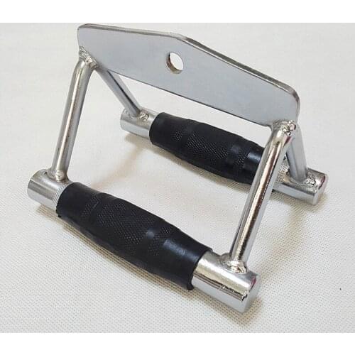 Non-slip Gym V Handle Cable Attachment Seated Row trainer Chinning Bar Fitness Equipment Double Row Close Grip Lat Bar D90502