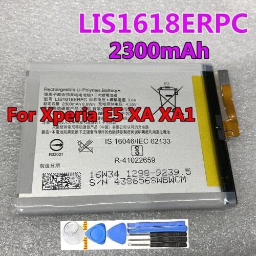 Original LIS1618ERPC 2300mAh Battery for Sony Xperia E5 XA XA1 G3121 G3123 G3125 G3112 G3116 F3111 F3112 F3113 F3115 Battery